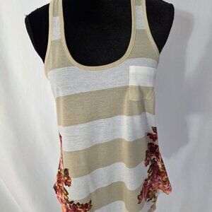 American Rag Cie 1984 good to wear in warm days stripped white/beige.